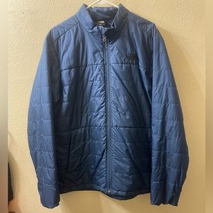The North face puffer jacket blue size large